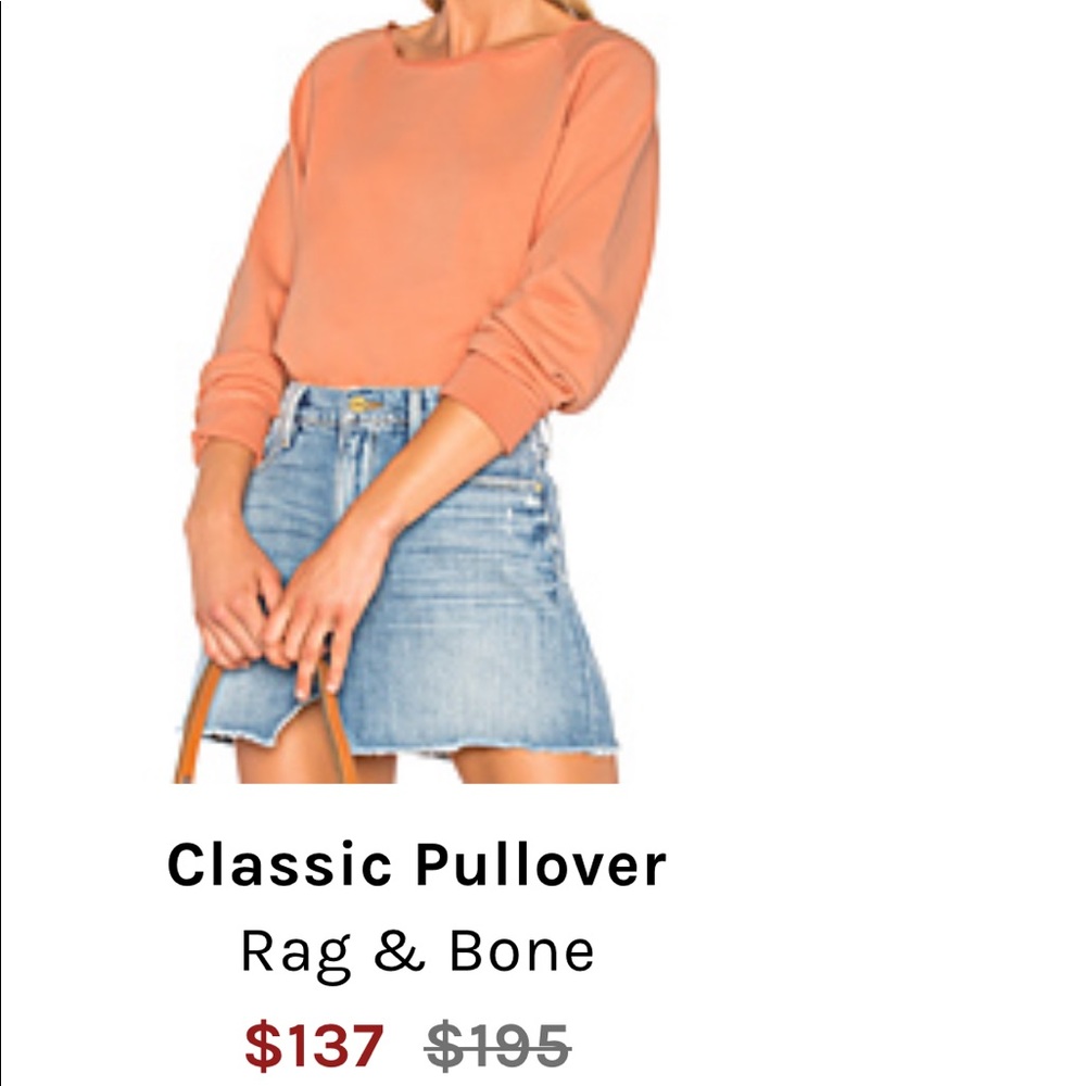 Rag and bone pullover, size small